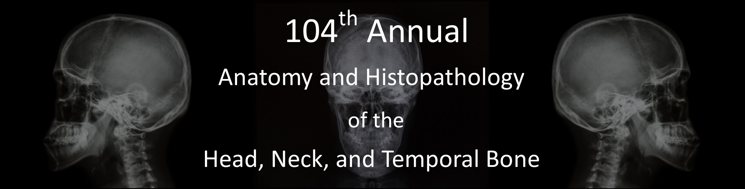 104th Annual Course on Anatomy & Histopathology of the Head, Neck & Temporal Bone Banner
